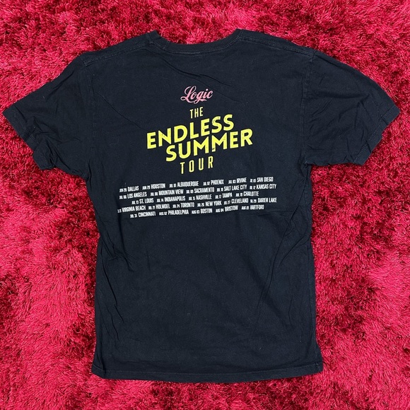 Logic The Endless Summer Tour Art Shirt Black Large Tour US - Picture 2 of 6